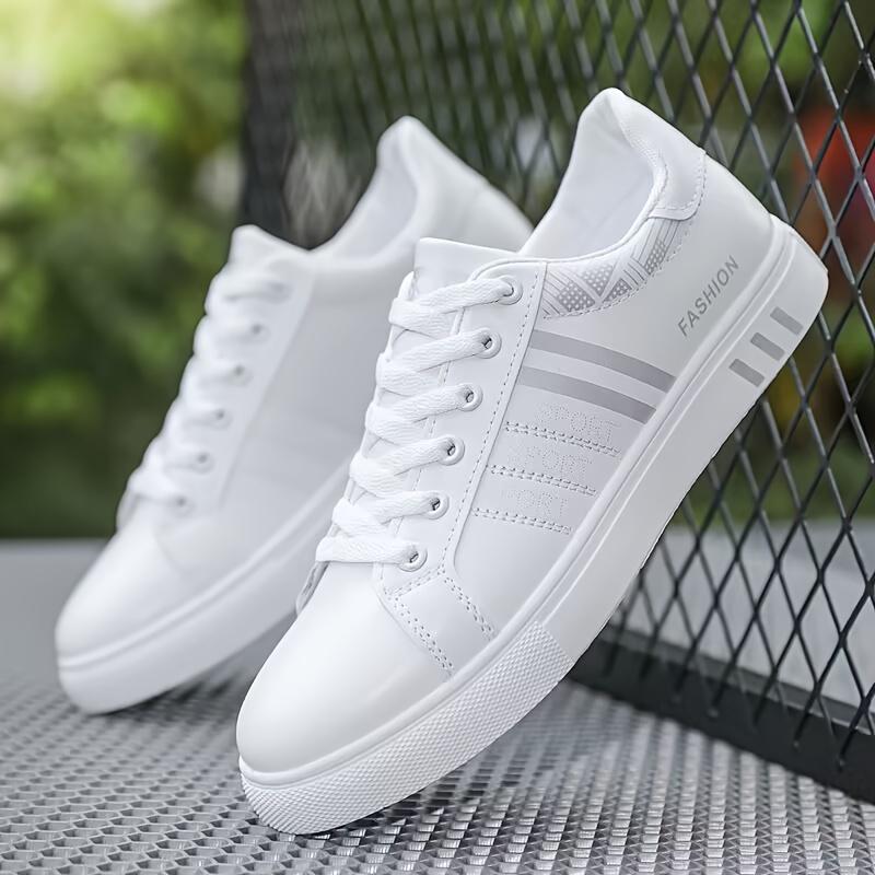 Product Introduction of All Seasons Men's Low Top Skate Shoes - Non Slip Lace Up Casual Shoes For Outdoor Walking Traveling 1