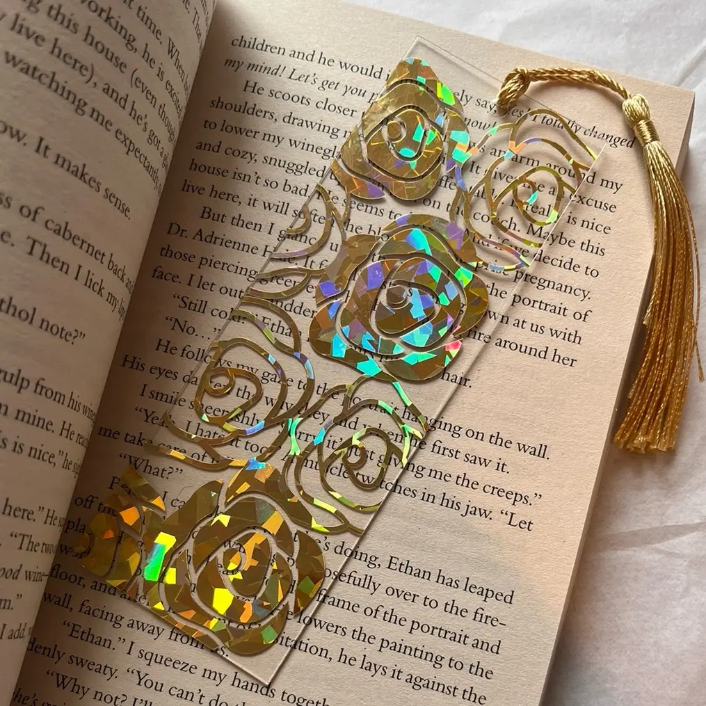 Roses Acrylic Bookmark - Perfect Reader Gifts