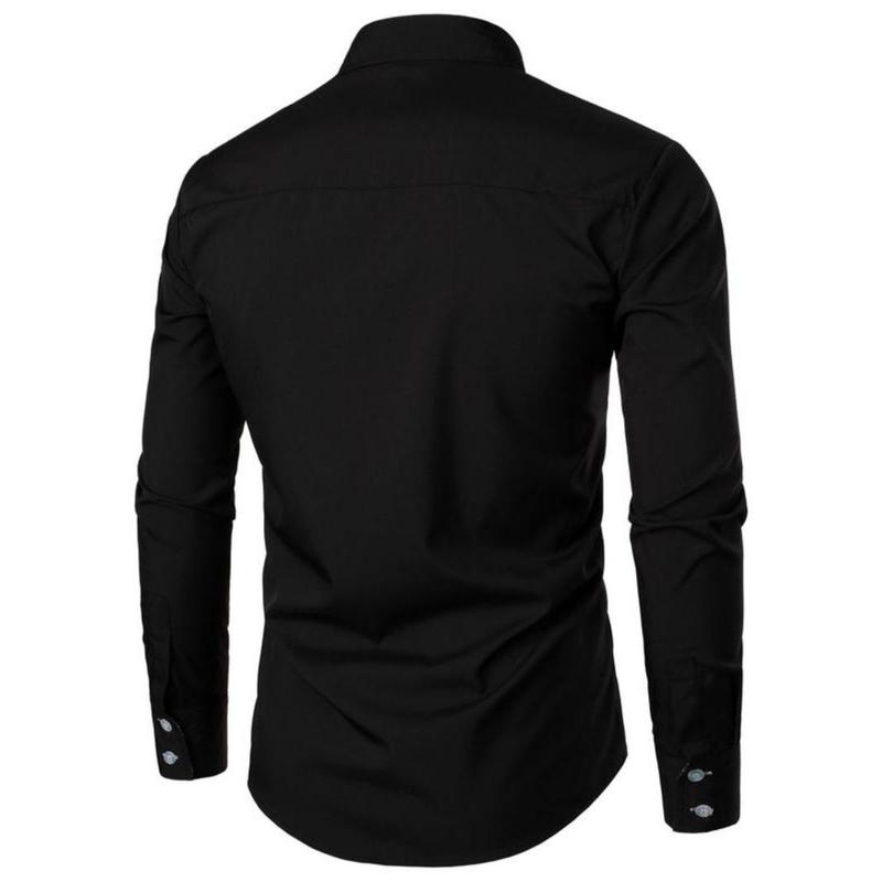 Men's Slim Paisley Print Button Front Shirt, Comfy Long Sleeve Tops for All Seasons, Casual Fashion Comfy Top for Men 5