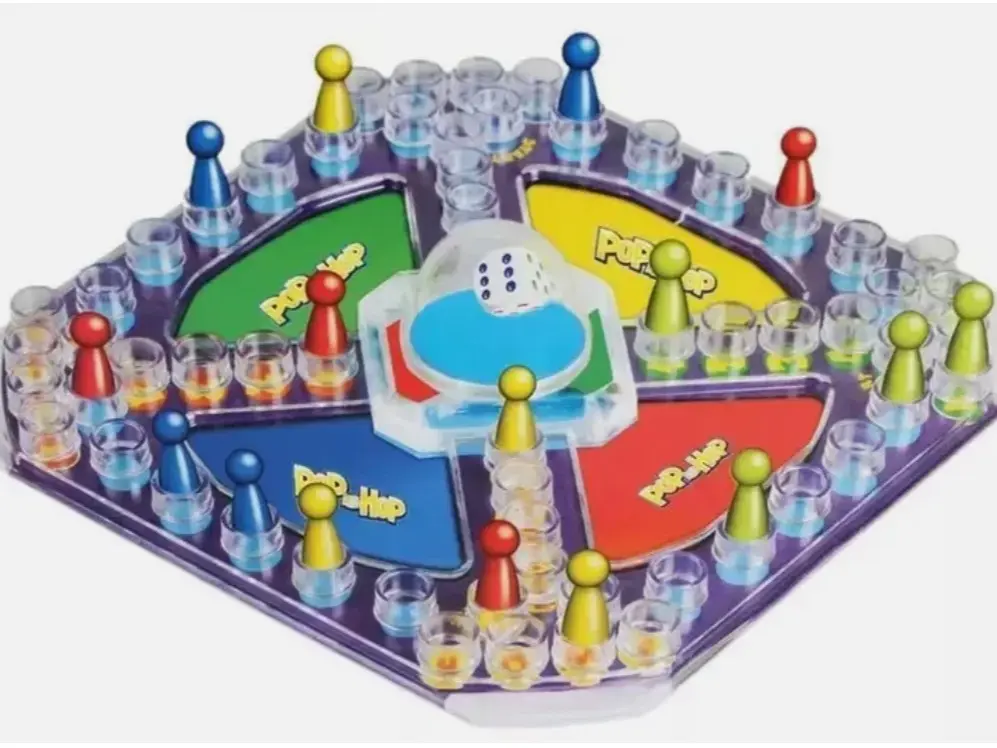 Hop And Pop Kids Family Frustration Board Childrens Family Game Ludo Classic Toy - Board Game for Kids and Adults