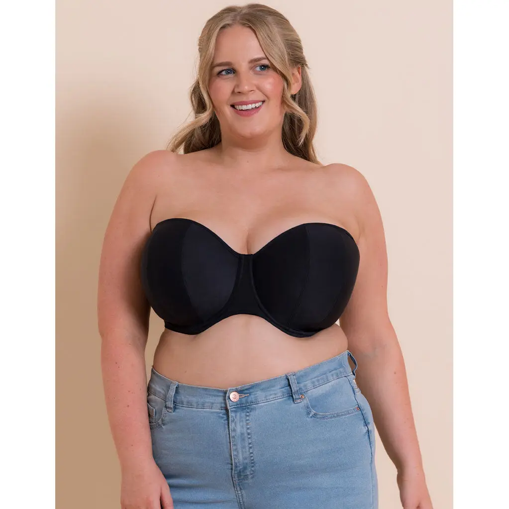 Curvy Kate Luxe Strapless Multiway Bra Jet Black