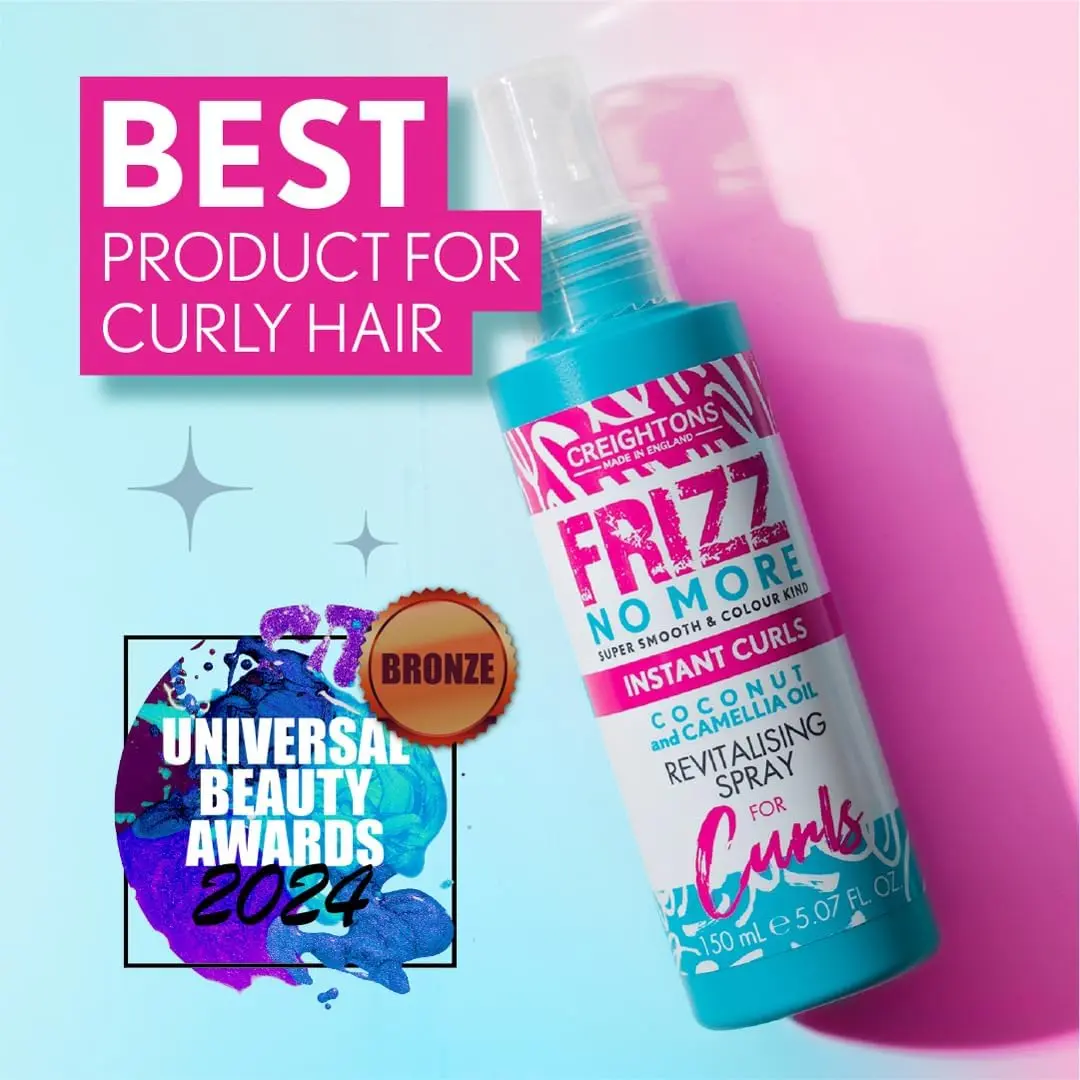 Creightons Frizz No More Instant Curls Revitalising Spray 150ml - Coconut & Camellia Oil - Spray, Haircare