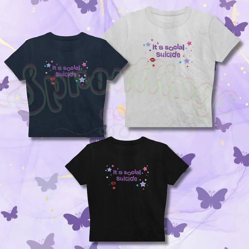Olivia Rodrigo t shirt Get Him Back Shirt Olivia Guts Tour Merch It's Social Suicide Crop Top GUTS 2024 Shirt