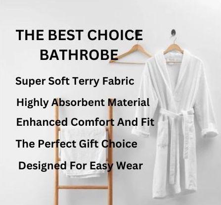 TERRY TOWEL BATH ROBE UNISEX LUXURY SOFT COTTON TOWELLING DRESSING GOWN ONE SIZE MEN WOMEN HOTEL & SPA SUPER ABSORBENT QUALITY 6