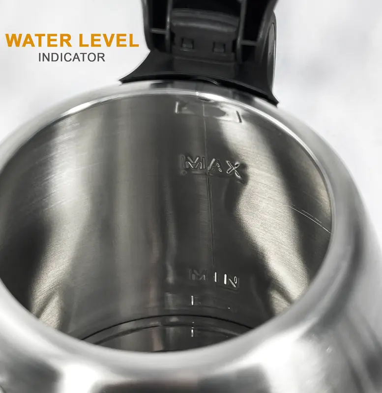 Crystals Electric Kettle Stainless Steel 1.8L Jug 1500W with Overheat Protection 6