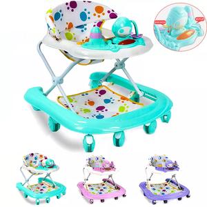 Baby Walker Bouncer First Steps Push Along Ride On Car with Activity Music - Educational Toy for Toddlers