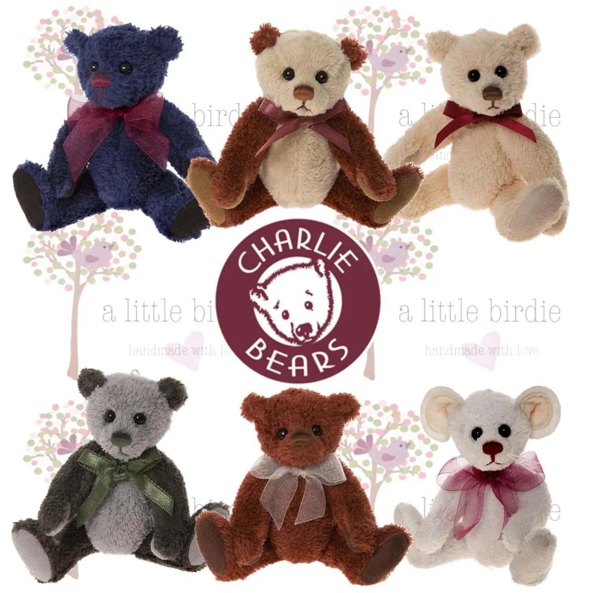 Charlie Bears Teddy Bear plush Keyring Keychain