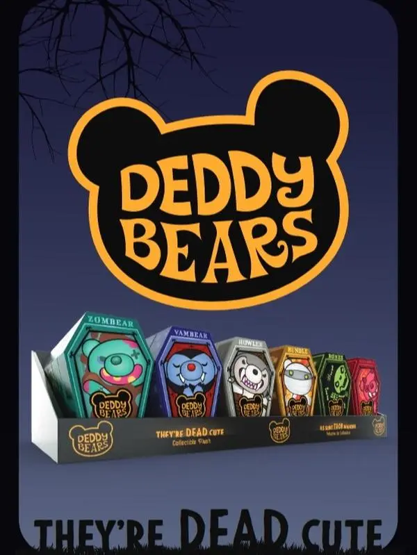 Deddy Bears Plush SERIES 1, 2, 3  and EASTER Bears They’re DEAD Cute Horror Plush Keychains 5" Coffin 12" Bags Bears 30cm Coffin Bears and Jumbo 40cm Bears