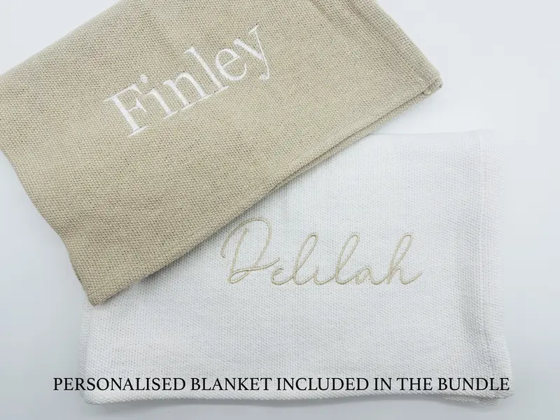 Personalised Neutral Newborn Baby Gift Box, Baby Gift Set, New Baby Gift, Baby Shower Gift, Newborn Hamper, Baby Blanket, Newborn Baby Gift 4