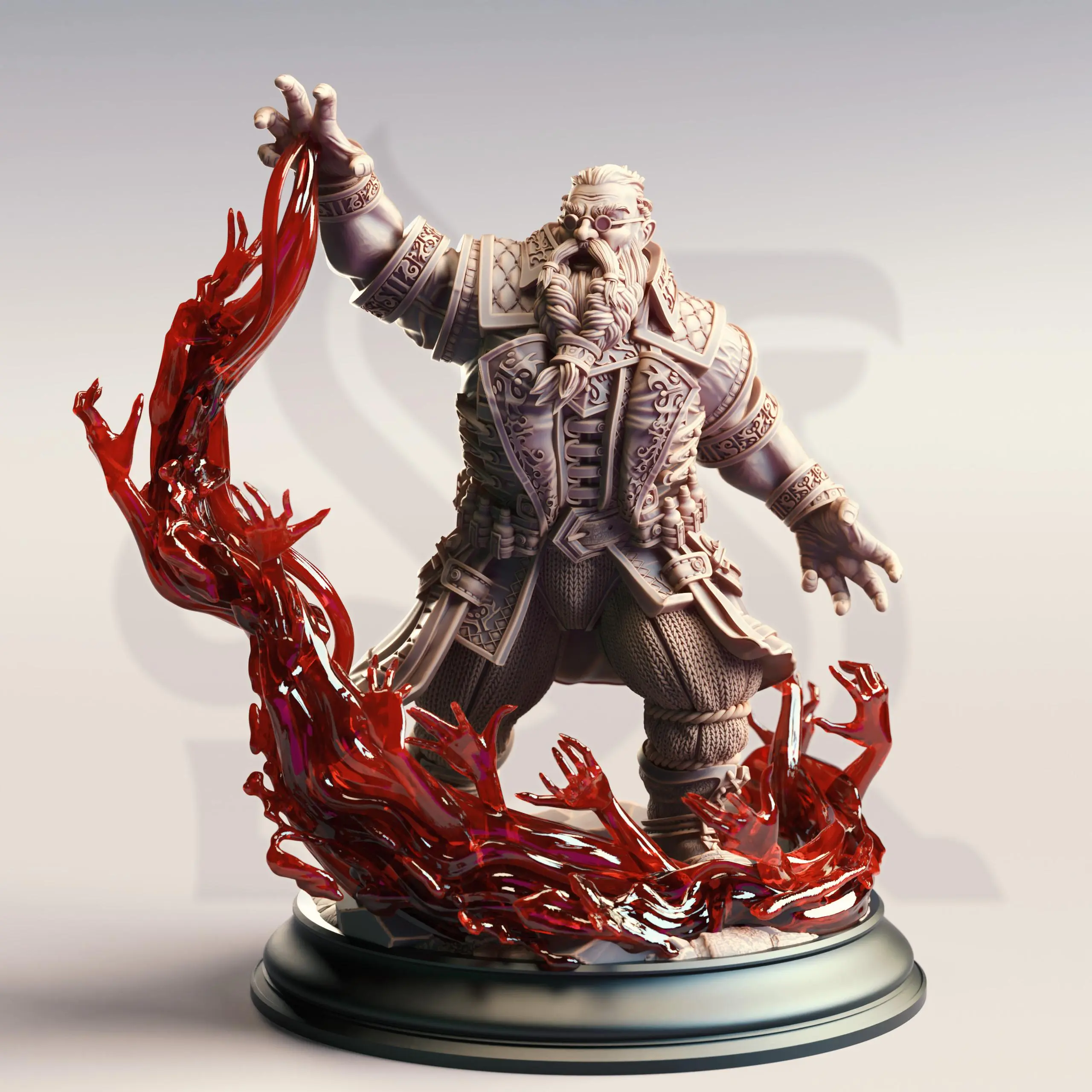 Korgrin Bloodstone – Blood Pact Warlock DnD D&D Miniatures TTRPG DM Stash