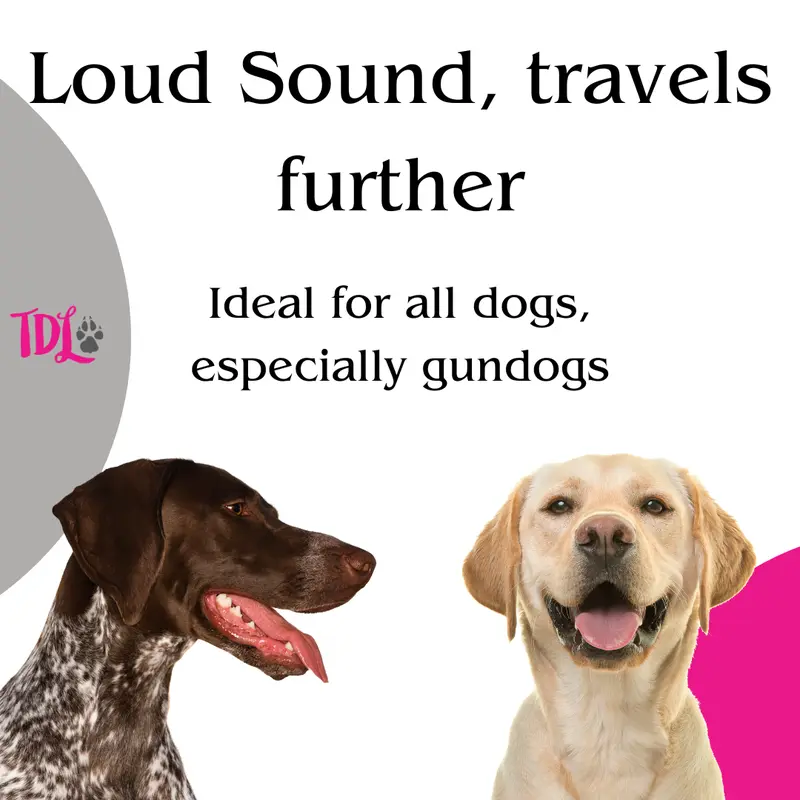 TDL Gun Dog Training Whistle with Lanyard - Dog Whistle with Loud, Solid Tone & Far Reaching Sound - Ideal High-Frequency Long-Distance Dog Recall Whistle for Most Breeds - TDL is the only Genuine supplier of the TDL Gundog Whistle 2