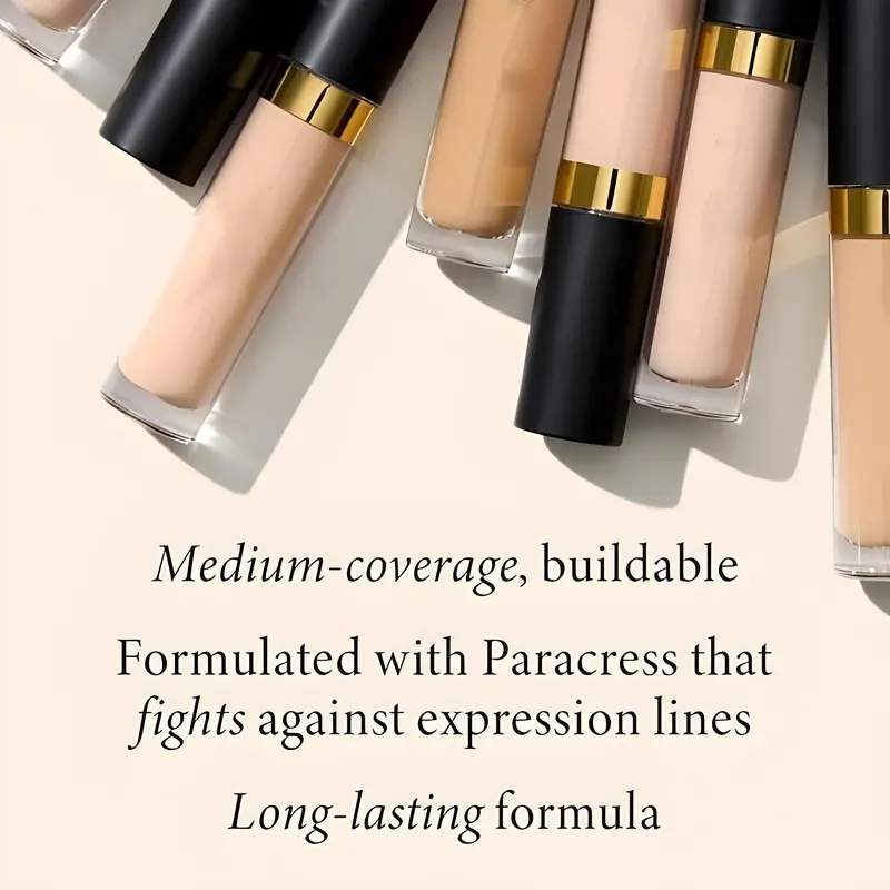 Liquid Concealer - Long-Wear, Oil-Free, Hydrating Formula for Flawless Skin Coverage Foundation Lightweight Makeup 6