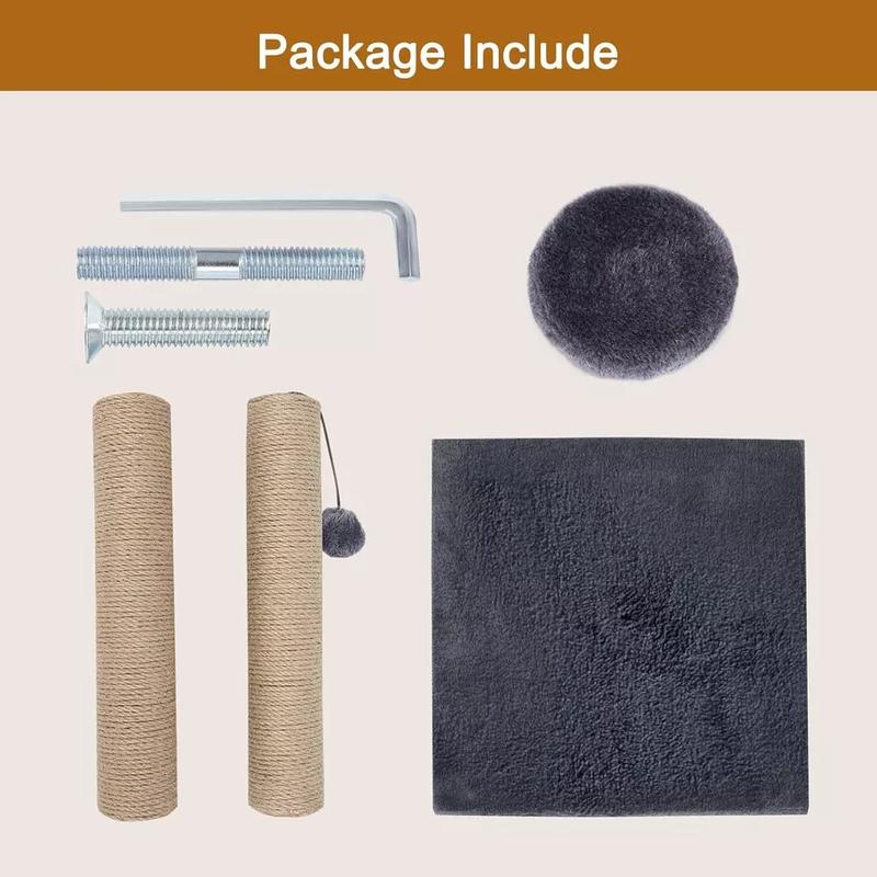 TALL LARGE CAT SCRATCHING POST 74CM STRONG NATURAL SISAL POLE HEAVY DUTY BASE 7