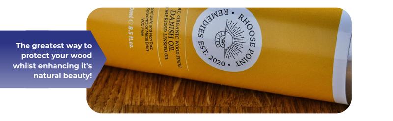 Product Introduction of Danish Oil for Wood by Rhoose Point Remedies Naturally Polymerised Linseed Oil VOC Free & Environmentally Friendly Cutting Board Oil Butcher Block Oil Works as a Stand Oil for Oil Painting Food Safe Wood Sealer for Oil for Oak Table Tops Worktops Floors 18
