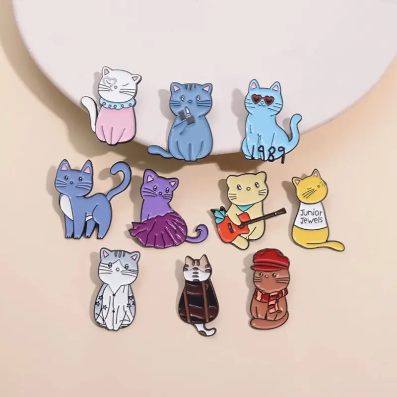 Taylor Swift Pop Artist Inspired “Eras as Cats!” Pin Badge Brooches 0