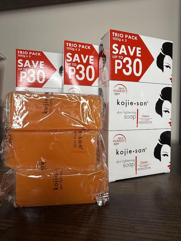 Kojie San Skin Lightening and Brightening Soap Classic Formula for Skin With Kojic Acid Trio Pack - 3 x 100g - Body Care Body Wash Acne Cleansing 2