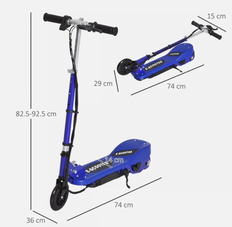 Folding Kids Electric Scooter for 7-14, Blue - Fun and Safe Outdoor Toy for Ages 7-14 6