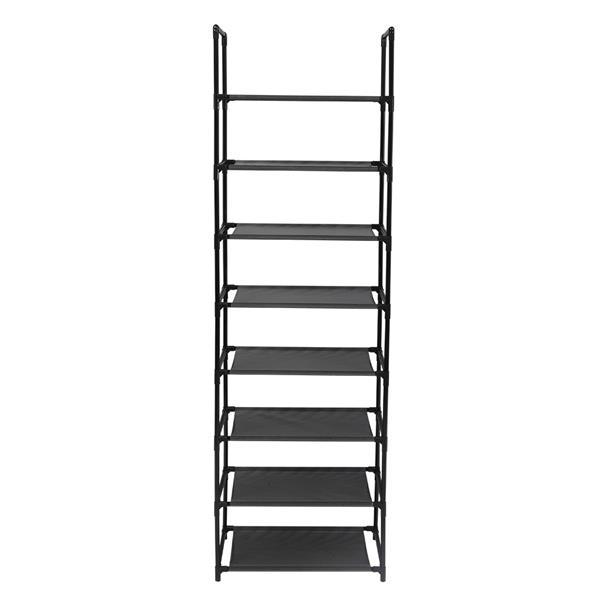 Shoe Rack 8 Tier Tall Shoe Racks Storage,16-20 Pairs Shoe Storage Metal Shoe Shelf, Stackable Shoe Stand Organizer for Narrow Space Closet Entryway Hallway Household Installation 6