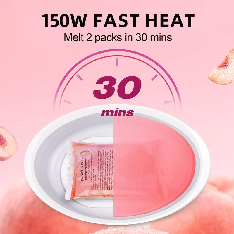 Paraffin Wax Machine 207 pcs for Hand and Feet - Paraffin Wax Bath 3500mL Paraffin Wax Warmer Moisturizing Kit Solid Wax Heater for Hair Removal and Moisturizing Hand Wax Kit with Brush 3
