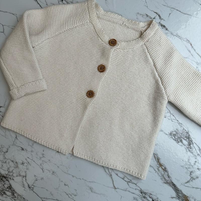 Girls Beige Cardigan with Embroidered Name, Personalised. baby clothes 2