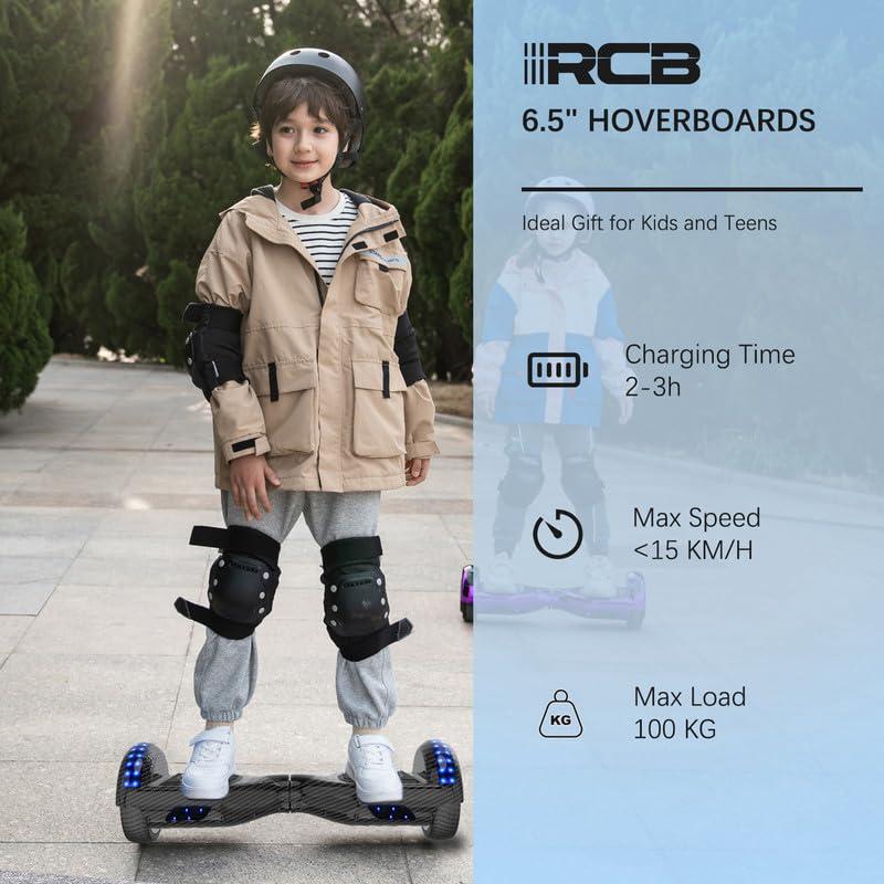 Hoverboard, 6.5"  Hoverboard with LED Lights/Bluetooth , For Adults and Kids 3