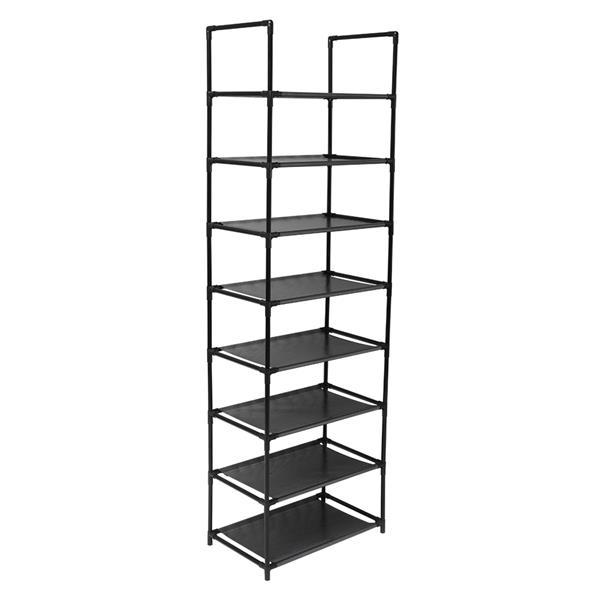Shoe Rack 8 Tier Tall Shoe Racks Storage,16-20 Pairs Shoe Storage Metal Shoe Shelf, Stackable Shoe Stand Organizer for Narrow Space Closet Entryway Hallway Household Installation 7