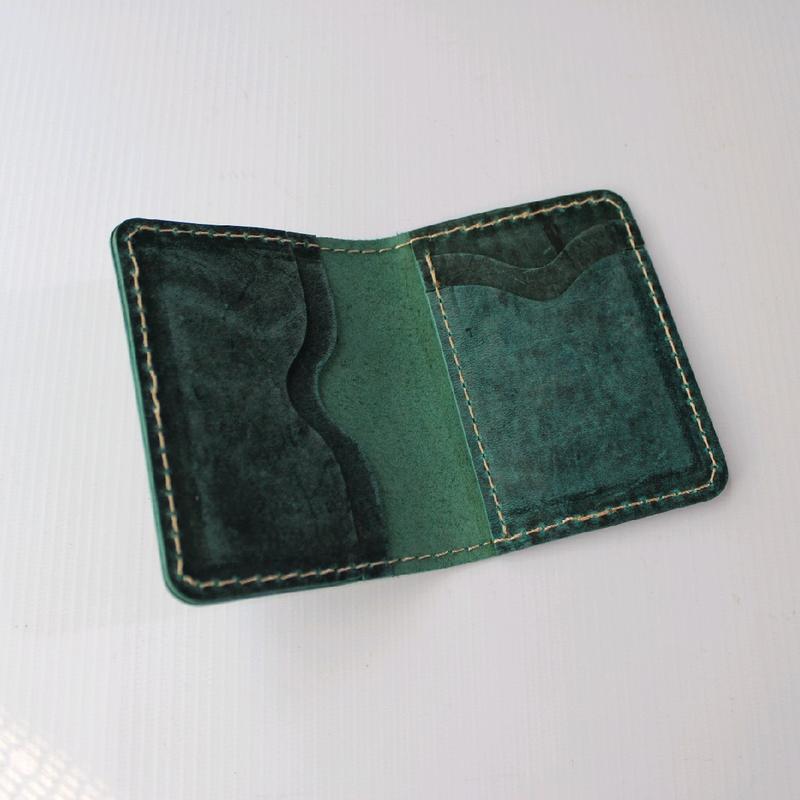Genuine Leather Card Wallet, Multicolor, Koning Leather 5