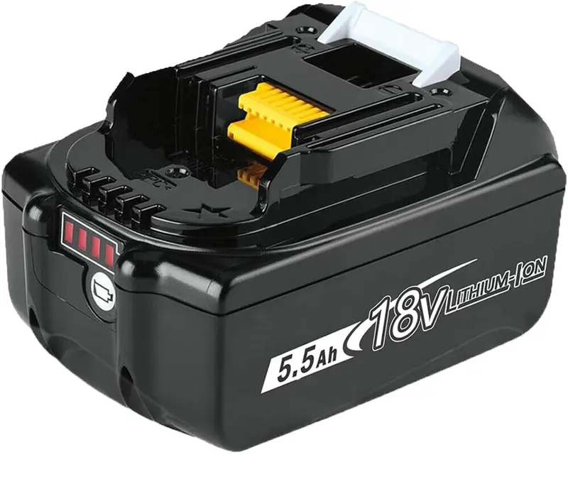 1/2 Packs Battery Replacement for 18V Makita Battery 8.0Ah, BL1850B BL1860B for Power tool DHP481Z, DHP458Z, DRT50ZJ, DSP600ZJ, DGA454Z, DJR187Z LXT-400 with LED Indicator Tool battery 1