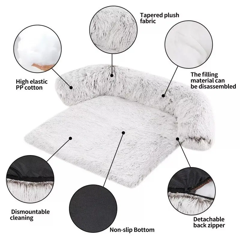 Dog Pet Calming Bed Sofa Warm Nest Washable Furniture Protector Mat Car Blanket 1