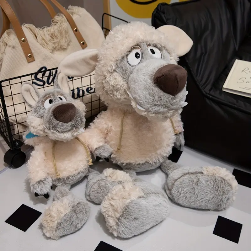Cuddly Wolf in Sheep's Clothing Plush Toy - Soft Polyester Stuffed Animal, Cartoon-Inspired Decor, Perfect Gift for Youngsters 0-3 Years - Anime Game Character Doll 7