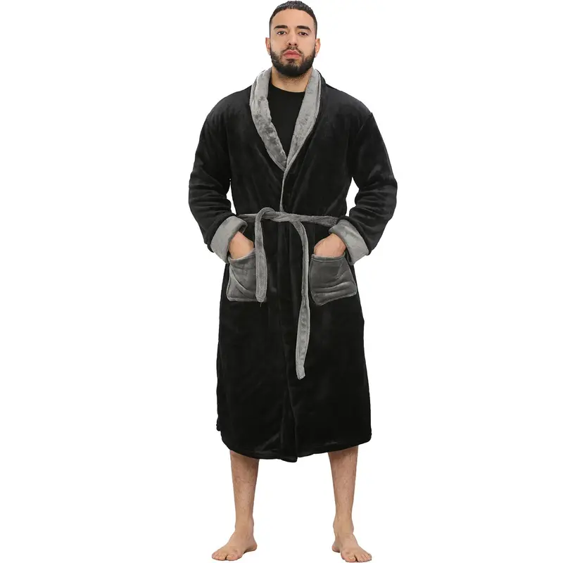 A2Z Adults Fleece Bathrobe Soft Beach Bath Swim Robe  Mens Gift Soft Beach Bathing, Swimming, Surfing, Watersports Changing Robe Gift S-XXL Womenswear Lightweight Check Fashion Gowns Love Nightwear Comfort Basic Minimalist Loungewear Longsleeves Tropical 2