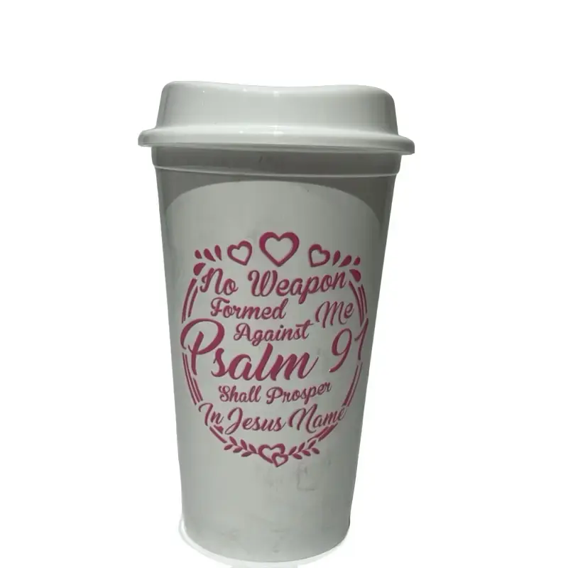 Pink psalms 91 coffee cup
