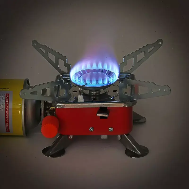 Outdoor Picnic Gas Burner Camping Hiking Fishing Mini Butane Stove Cooker 4