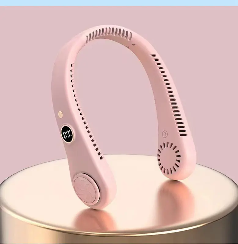 USB Portable Rechargeable Neck Portable Fan, Neck Portable, 5 Different Speed Selection, Mobile Handsfree Hanging Fan for Outdoor Sports, Home Use,Office Use, Mother's Day Gift, Father's Day Gift, Summer Gift,Easter Gifts 1