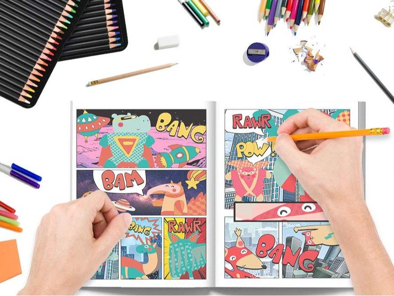 Create Your Own Comic Book Paperback - Premium Matte Finish Cover Design 5