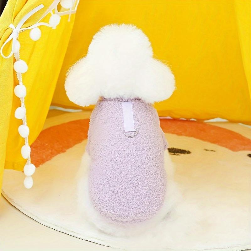 Product Introduction of Cozy Fleece Dog Sweater for Small Breeds - Soft Plush Pet Coat, Non-Waterproof, Machine Washable - Perfect for Winter & Fall 10