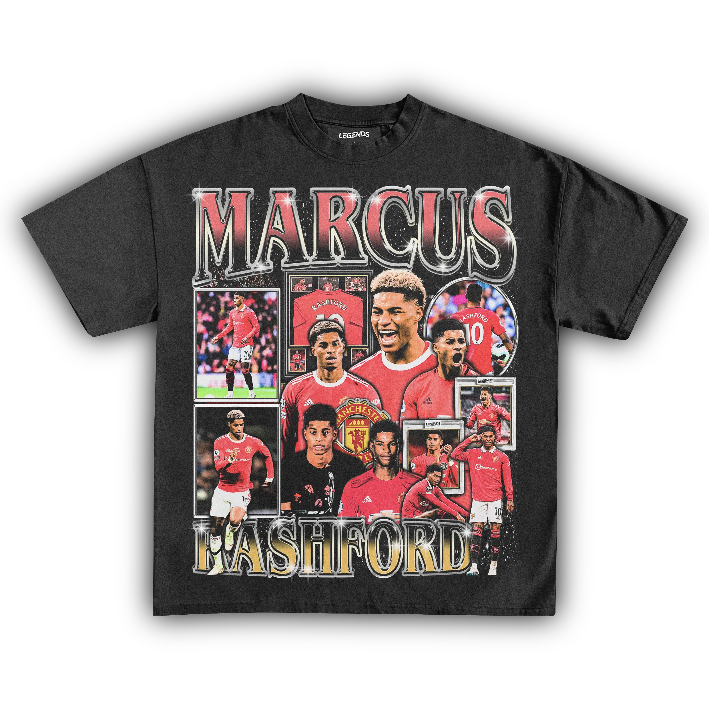 Marcus Rashford Vintage T-Shirt – Manchester United Football Star Graphic Tee, Retro Sportswear, Unisex Fan Apparel, Streetwear Soccer Tee