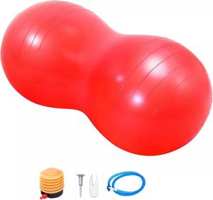 Peanut Ball Anti-burst Exercise Ball 90x45cm Yoga Ball with Pump Fitness Ball