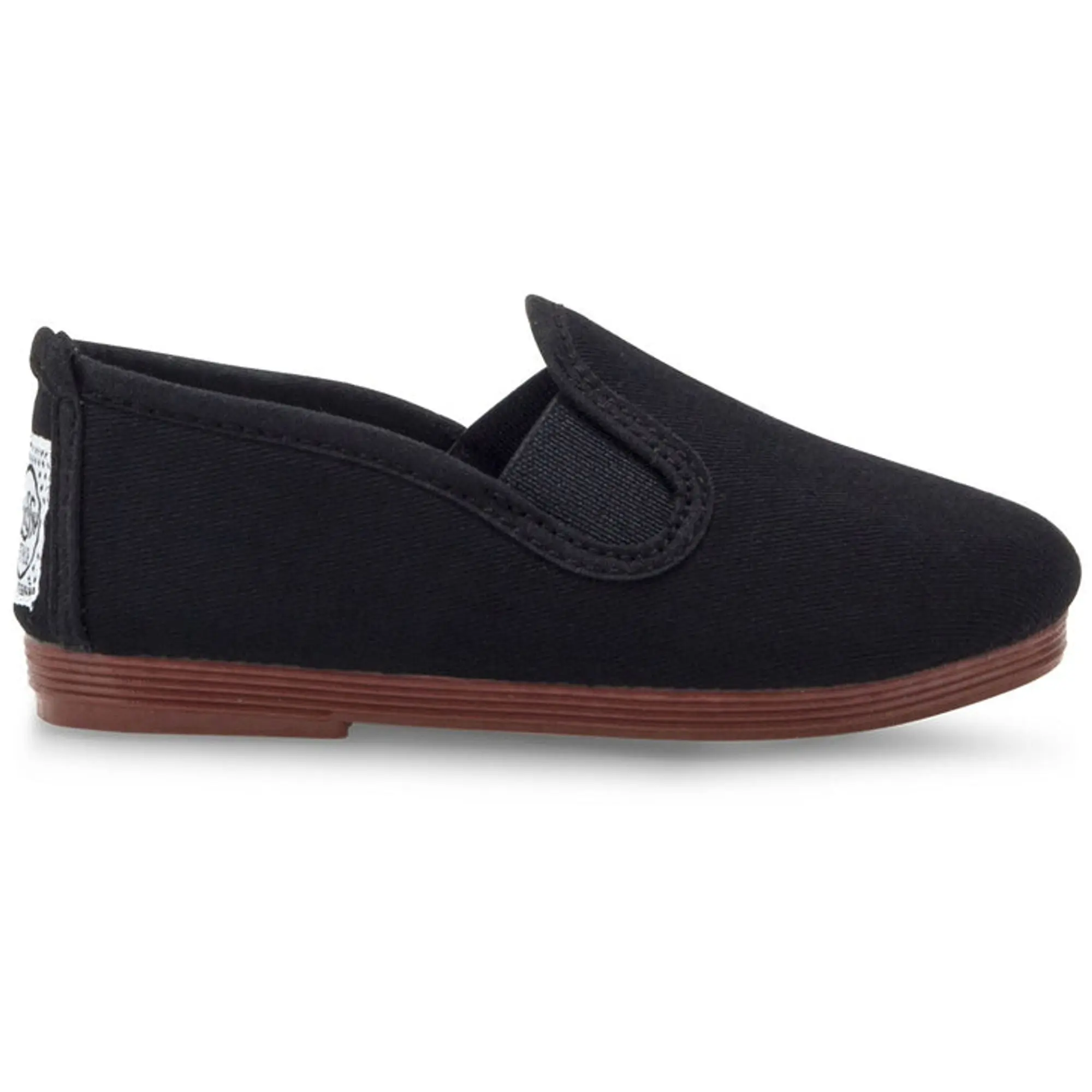 Flossy Pamplona Shoes - Infants - Black Textile Espadrilles