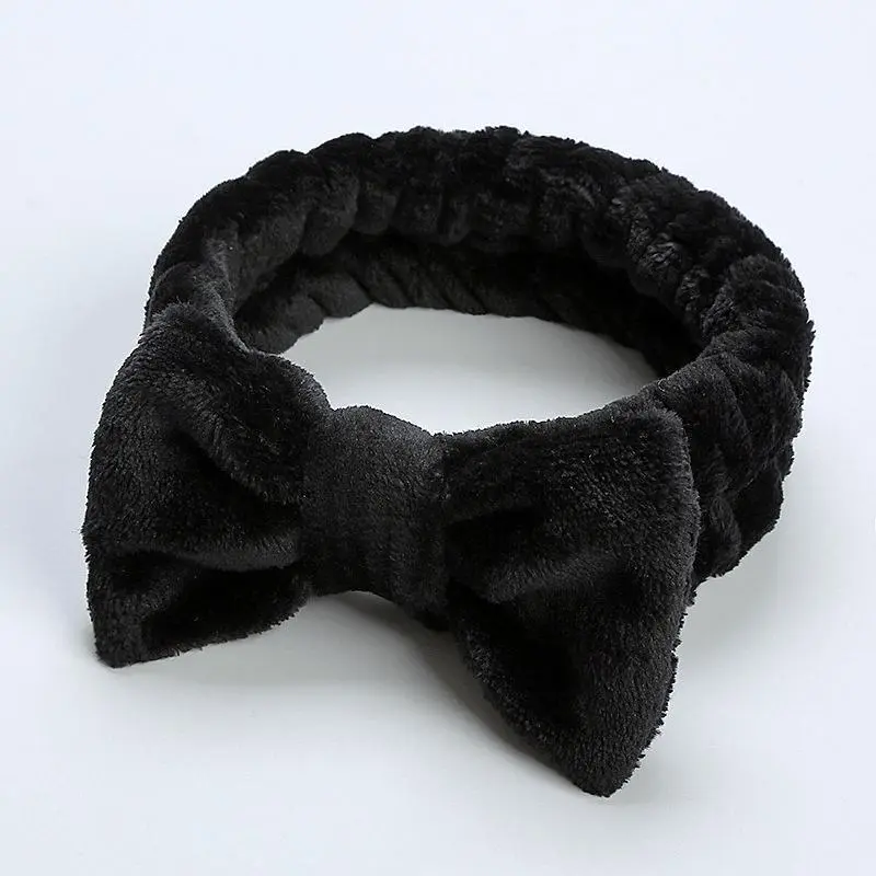 (Gift 2)Super-Soft Coral Fleece Hair Band - Quick-Dry Sports Face Wash & Makeup Spa - Solid Color, Stylish Headband for All-Day Comfort - One-Size-Fits-All Hair Accessories 3