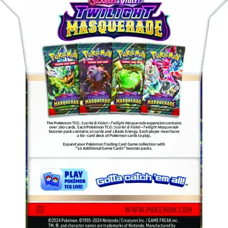 Pokemon Scarlet & Violet Twilight Masquerade: BLISTER Booster Pack Sinistcha 4