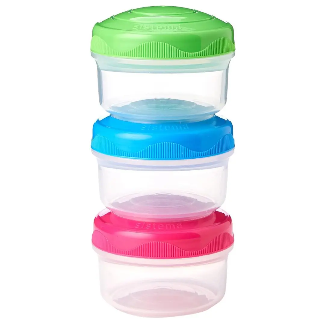 To Go Mini Bites Assorted Colours, 130 ml, Recyclable with TerraCycle, 3 Count Containers Kitchen
