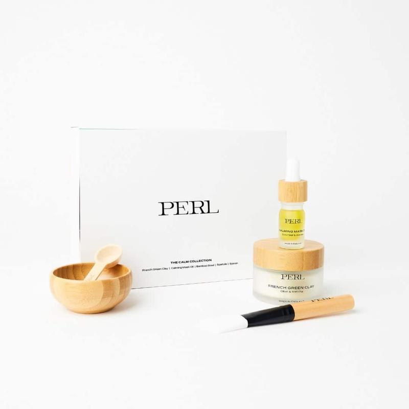 PERL French Green Clay Mask & Calming Mask Oil Set - Deep Cleansing Solution for Smoother Skin Repair 1