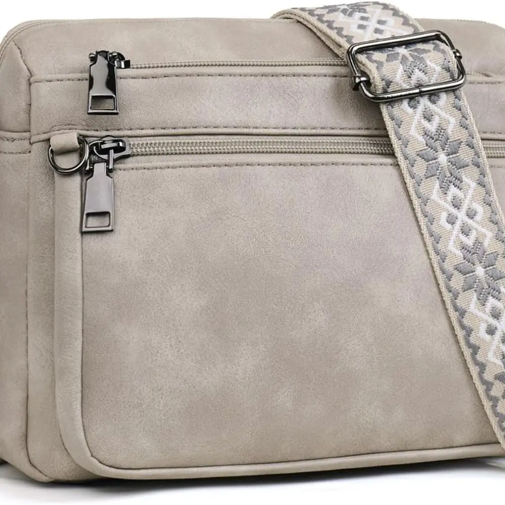 Cross Body Bag Women，Crossbody Bags For Women Purses for Women Trendy,Leather Medium Crossbody Bag, Women's Shoulder Handbags Built in Wallet Adjustable wide shoulder straps