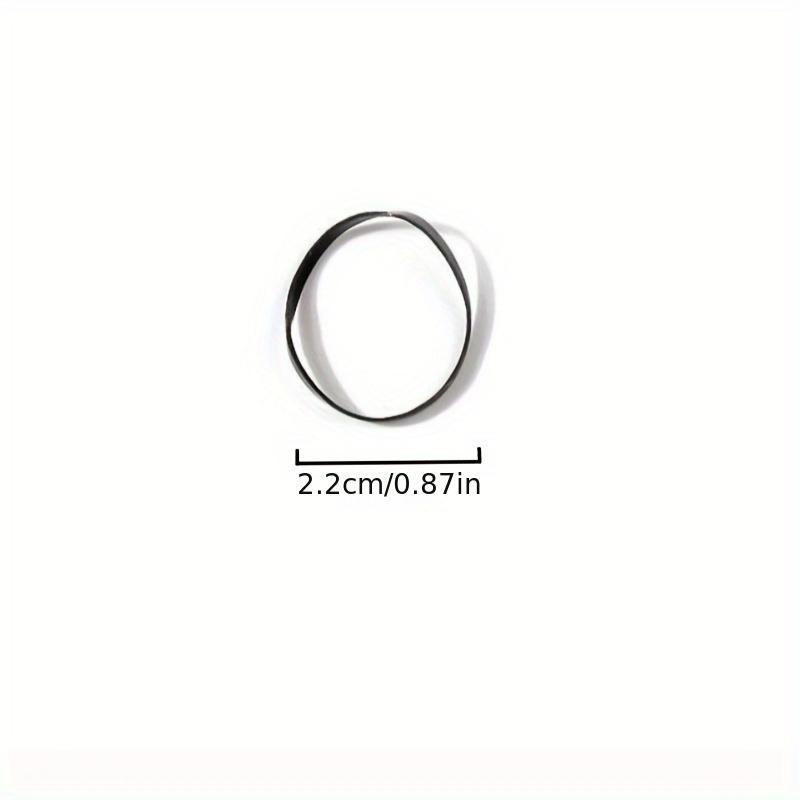 100pcs Black Disposable Hair Ties - Thick, High Elasticity, No-Damage Ponytail Holders for Women & Girls - Perfect for Christmas & New Year Styling, Simple Style 4