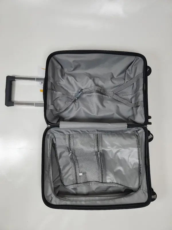 2 colour luggage travel bags suitcase unbreakable suitcase baggage hard shell 8 wheel 2