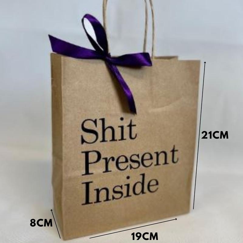 Novelty Gift Paper Bag - Sh*t Present Inside 1