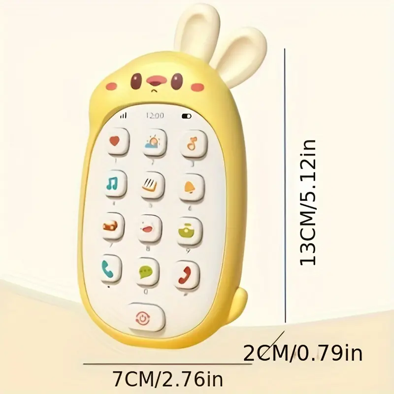 1pc Small Phones Toys, With Early Education Functions To Bite/Press/Listen To Music/Play, Perfect Best Gift For Friends, Christmas Halloween Birthday Holiday New Year's Gift 3