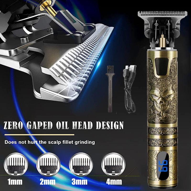 Mens Hair Clippers Shaver Trimmers Machine Cordless Beard Electric Haircut Handle 3