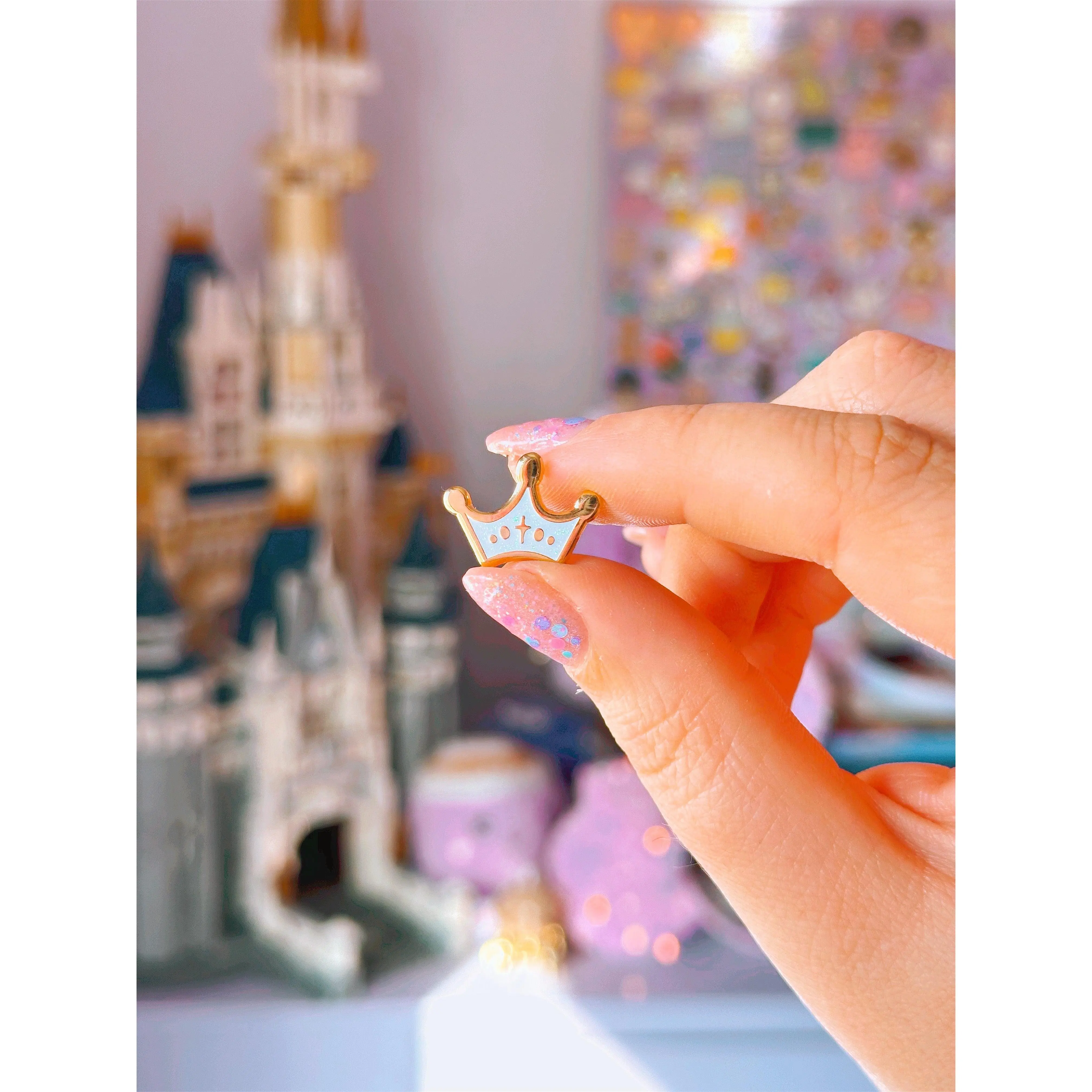 Fairytale Crown Mini Enamel Pin